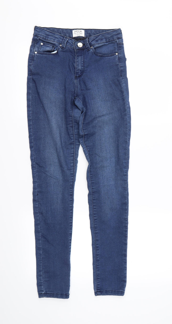 Miss Selfridge Womens Blue Denim Skinny Jeans Size 6 L26 in