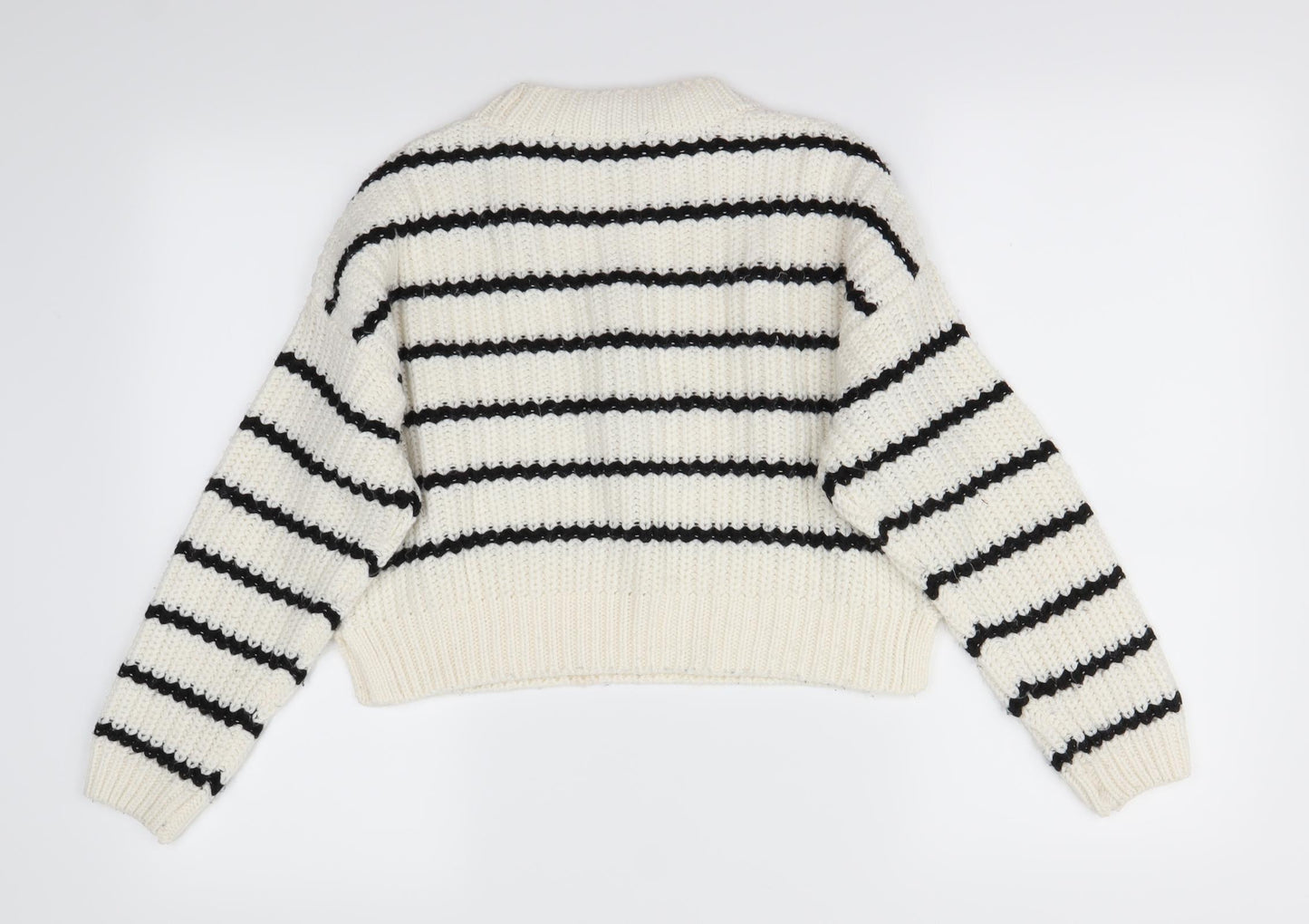 New Look Girls Ivory Striped  Pullover Jumper Size 12-13 Years