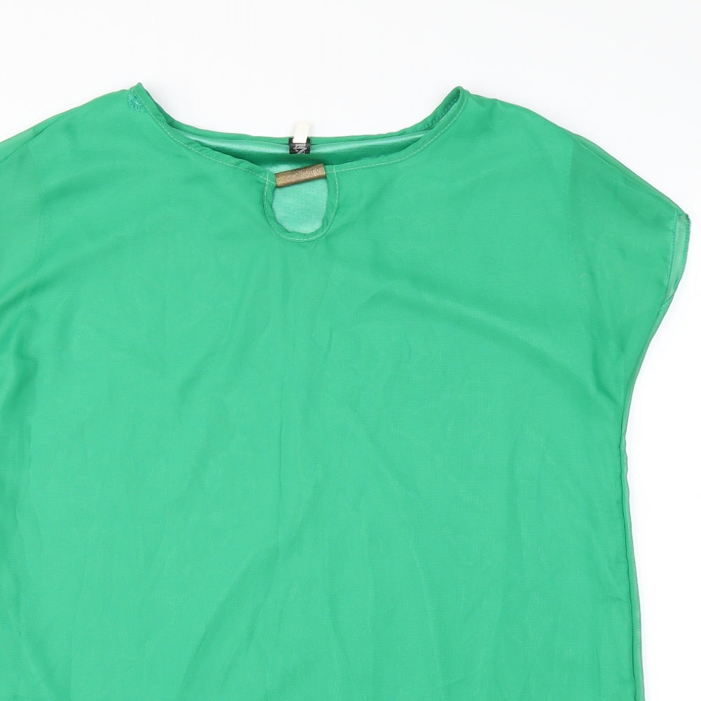 Preworn Womens Green   Basic Blouse Size XL