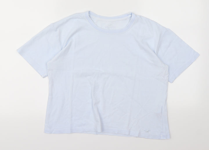 Hollister Womens Blue   Cropped T-Shirt Size XS
