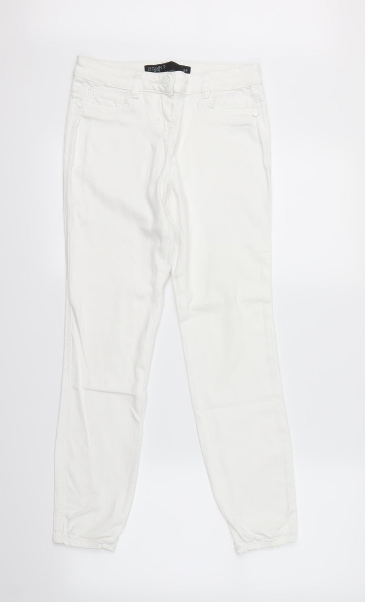 legging  Womens White   Mom Jeans Size 8 L25 in
