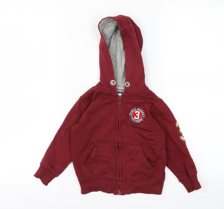 JJO Boys Red   Full Zip Hoodie Size 2-3 Years
