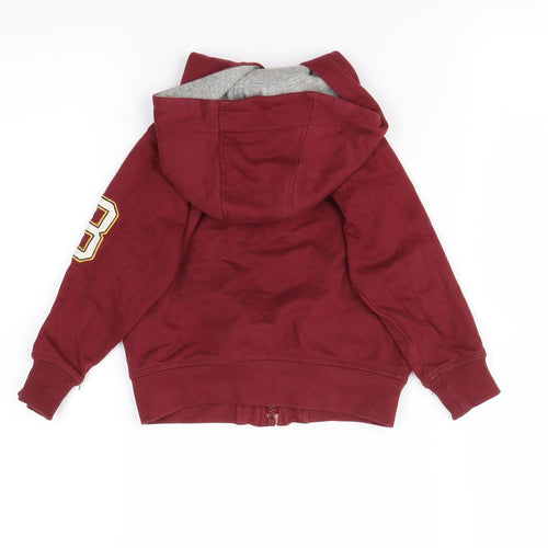 JJO Boys Red   Full Zip Hoodie Size 2-3 Years