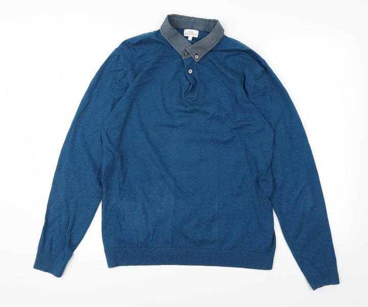 Next Mens Blue Pullover Sweatshirt Size L