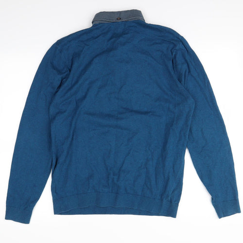 Next  Mens Blue   Pullover Sweatshirt Size L