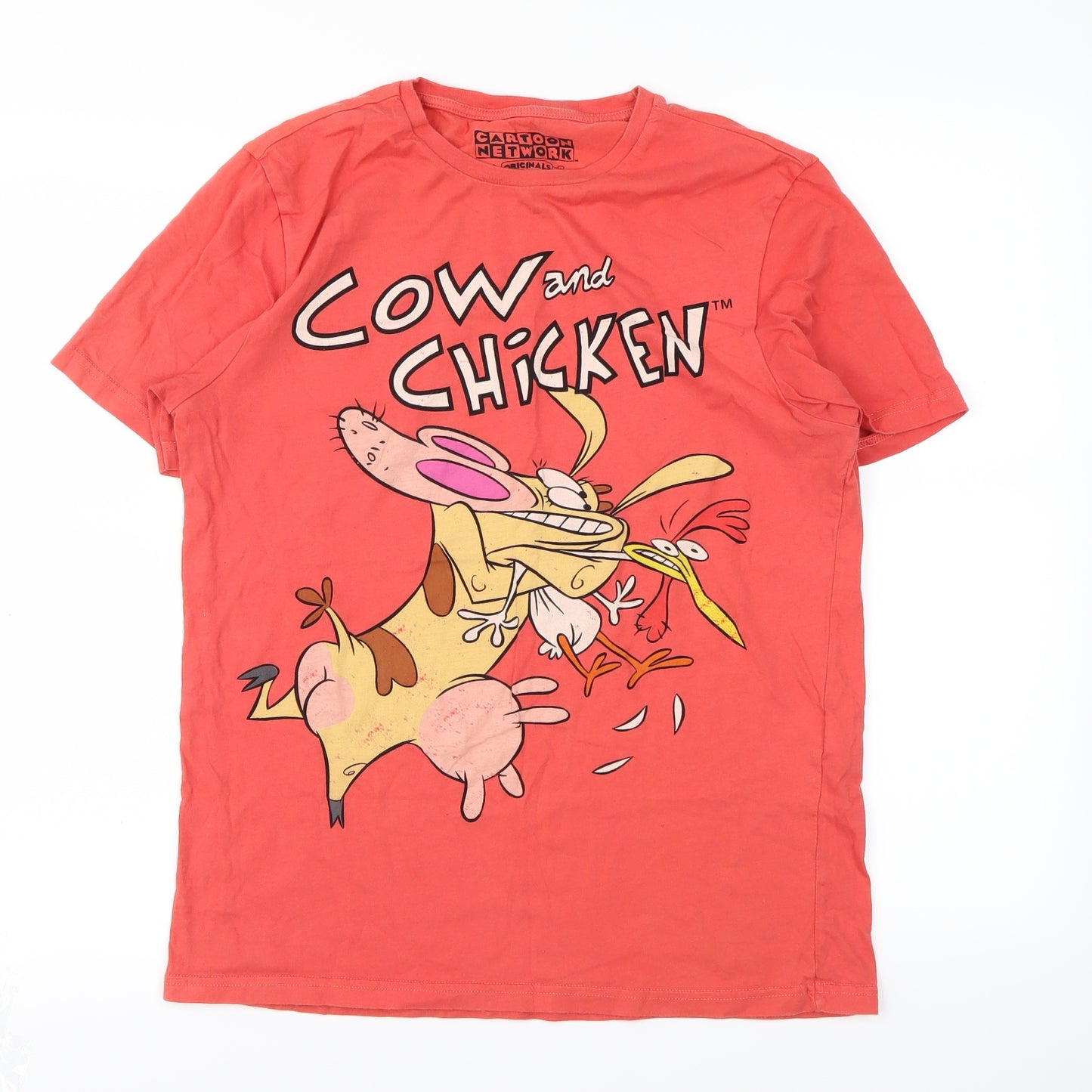 Bershka Mens Red    T-Shirt Size M