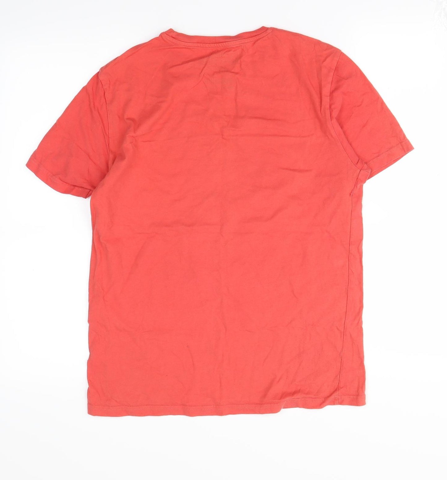 Bershka Mens Red    T-Shirt Size M