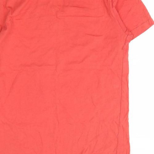 Bershka Mens Red    T-Shirt Size M