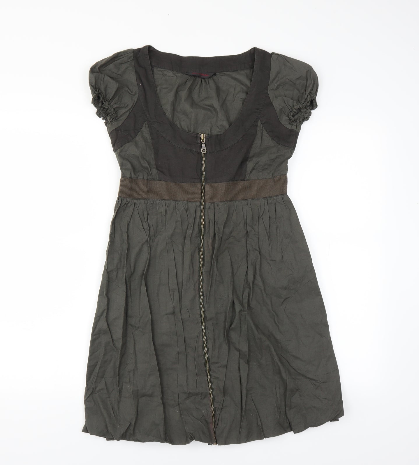 Miss Selfridge Womens Green   Shirt Dress  Size 8