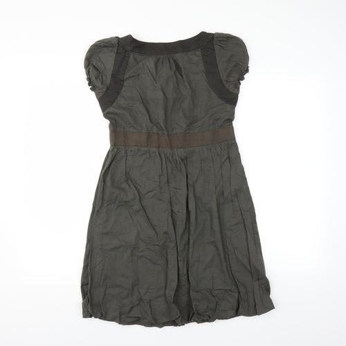 Miss Selfridge Womens Green   Shirt Dress  Size 8
