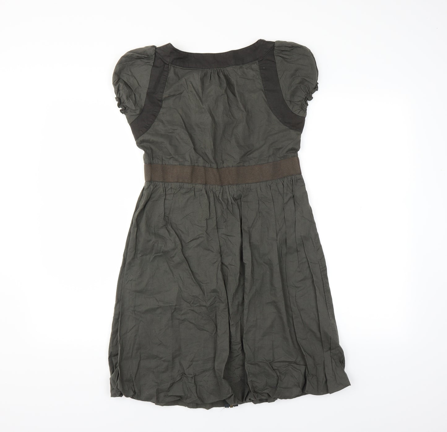 Miss Selfridge Womens Green   Shirt Dress  Size 8
