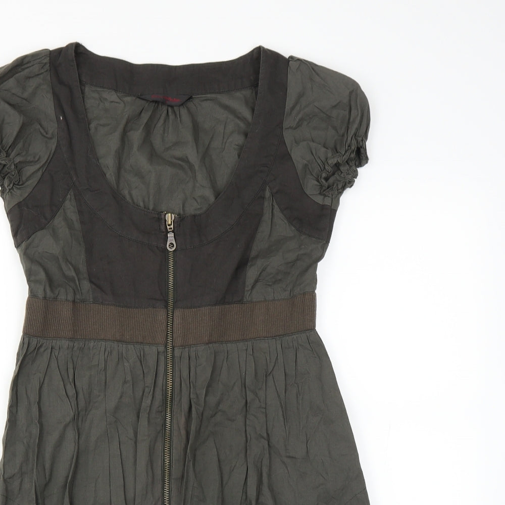 Miss Selfridge Womens Green   Shirt Dress  Size 8