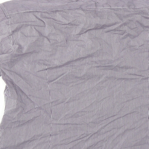 H&M Mens Purple Check   Dress Shirt Size M