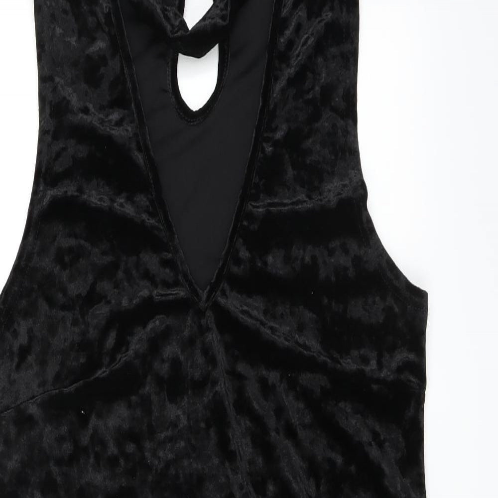 Select Womens Black   Bodycon  Size 18  - Velvet feel
