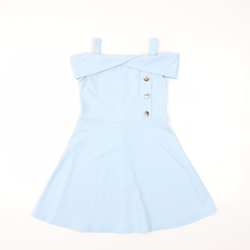 River Island Girls Blue   Fit & Flare  Size 9-10 Years