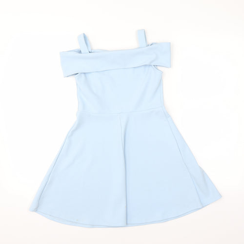 River Island Girls Blue   Fit & Flare  Size 9-10 Years
