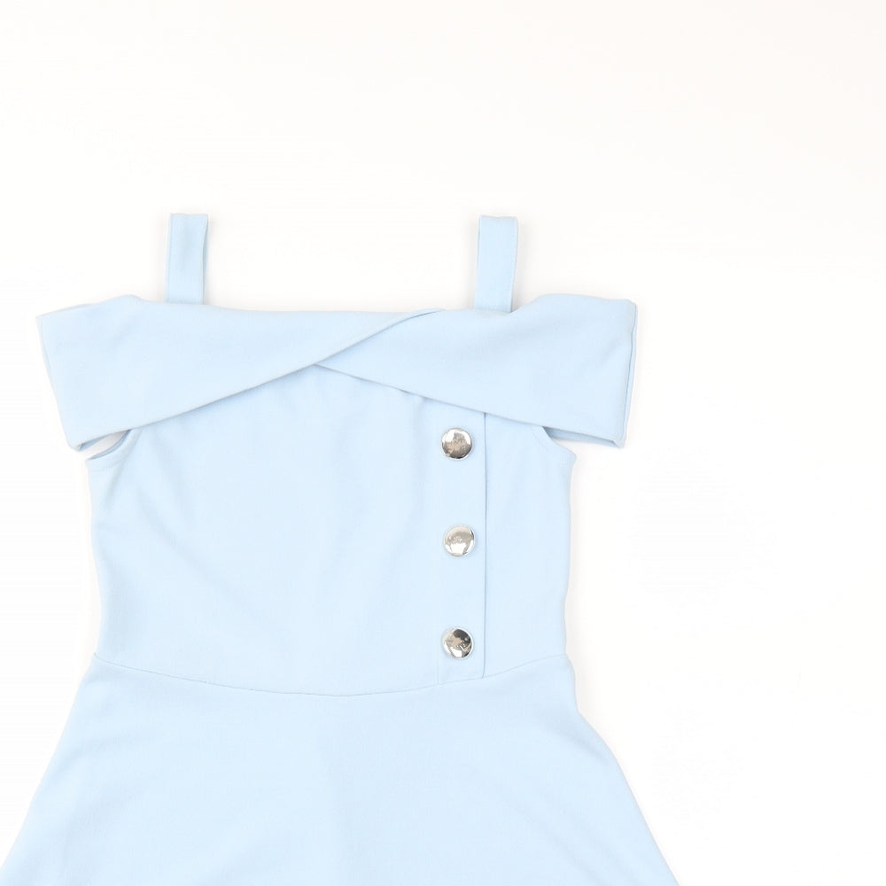 River Island Girls Blue   Fit & Flare  Size 9-10 Years