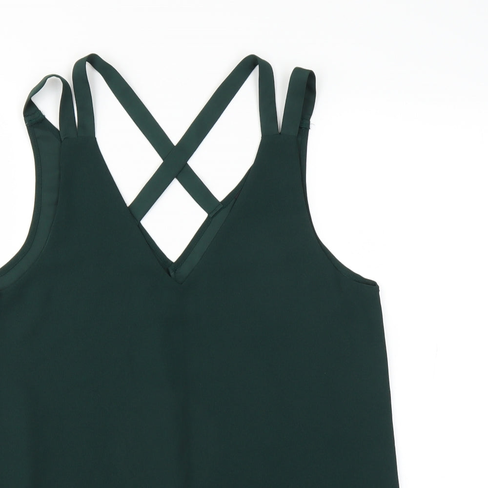 River Island Womens Green   Camisole Blouse Size 10
