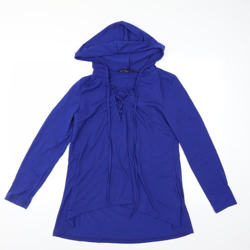 Zanzea Womens Blue   Pullover Hoodie Size S