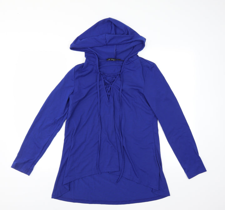 Zanzea Womens Blue   Pullover Hoodie Size S