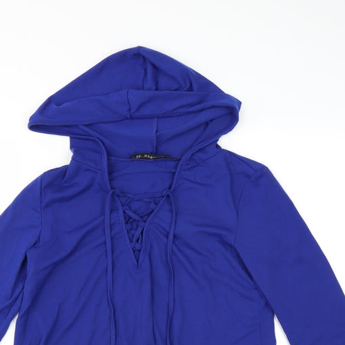 Zanzea Womens Blue   Pullover Hoodie Size S