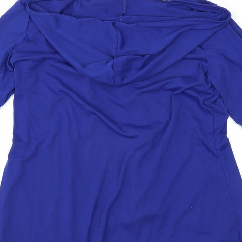 Zanzea Womens Blue   Pullover Hoodie Size S