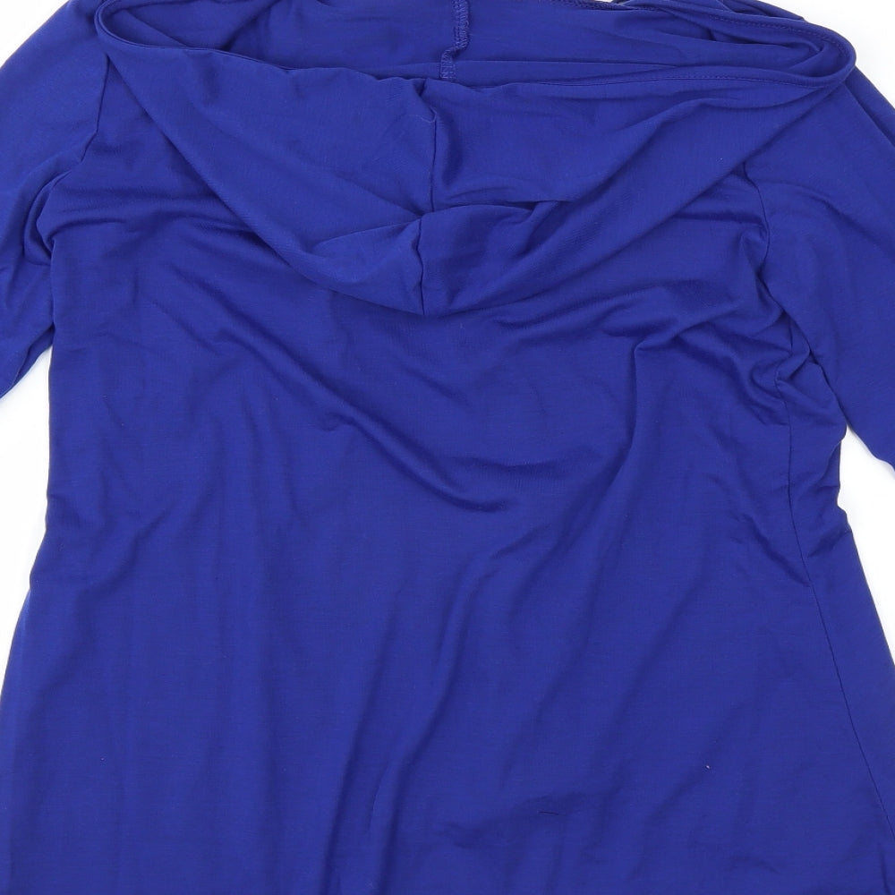Zanzea Womens Blue   Pullover Hoodie Size S
