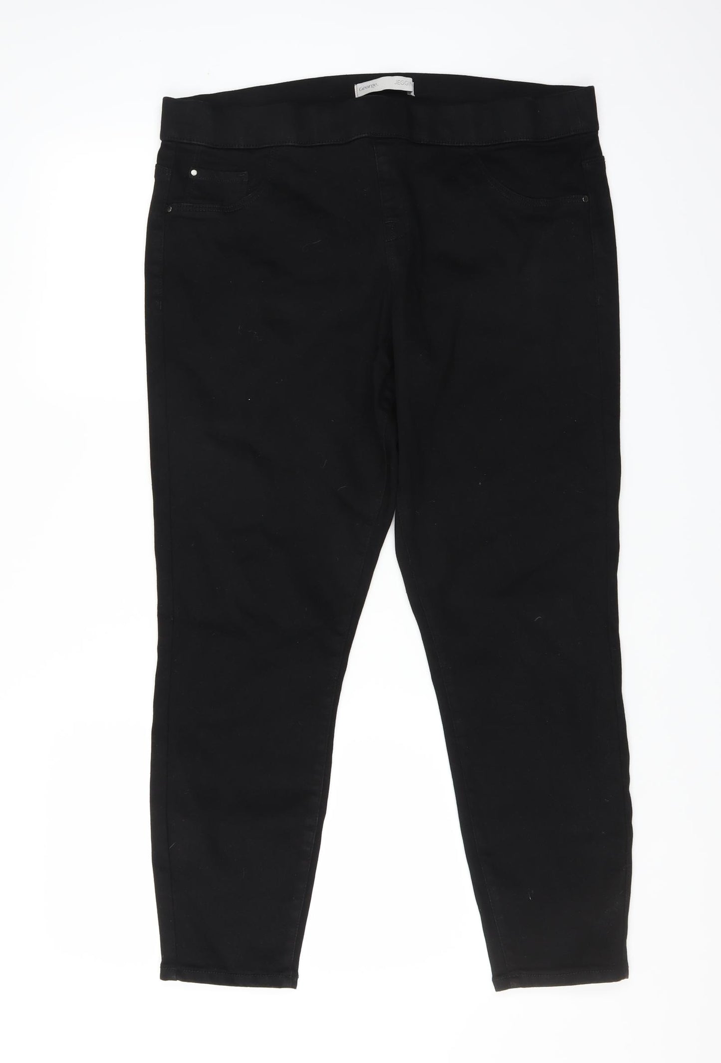 George Womens Black   Jegging Trousers Size 18 L27 in