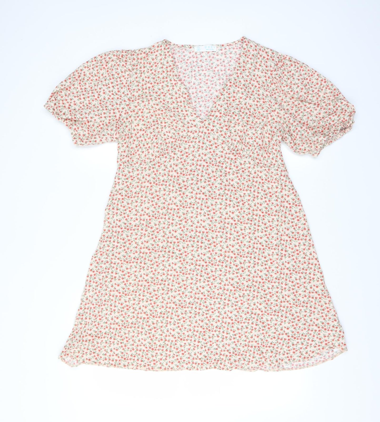 Primark Womens Pink Floral  Shirt Dress  Size 18