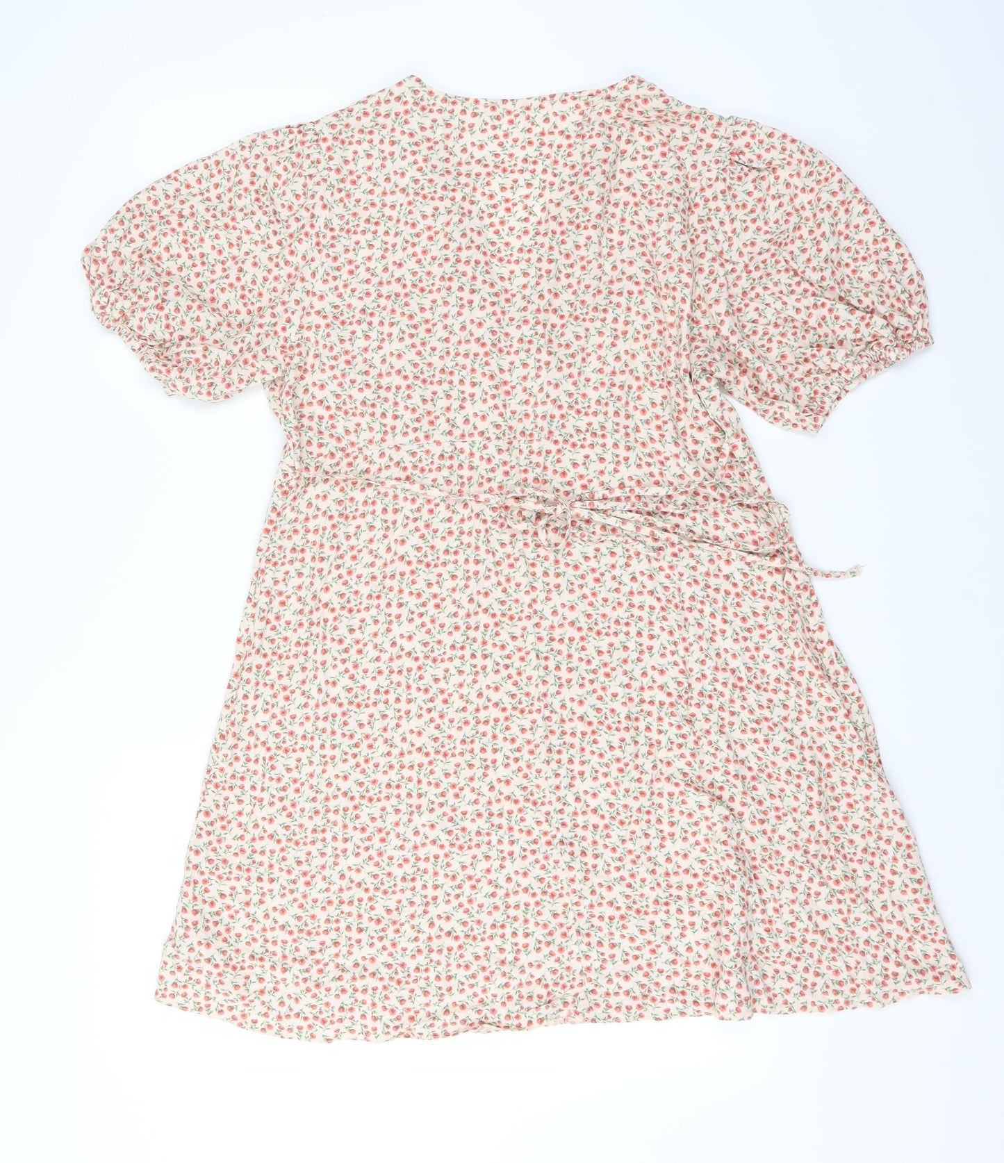 Primark Womens Pink Floral  Shirt Dress  Size 18