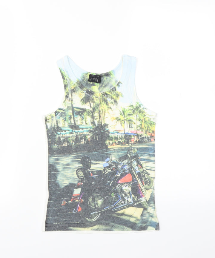 NEXT Boys White Basic Tank Size 3-4 Years