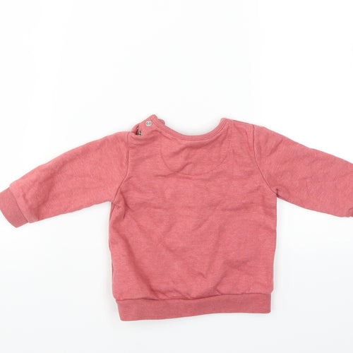 F&F Girls Pink   Pullover Jumper Size 3-6 Months  - Believe in yourself