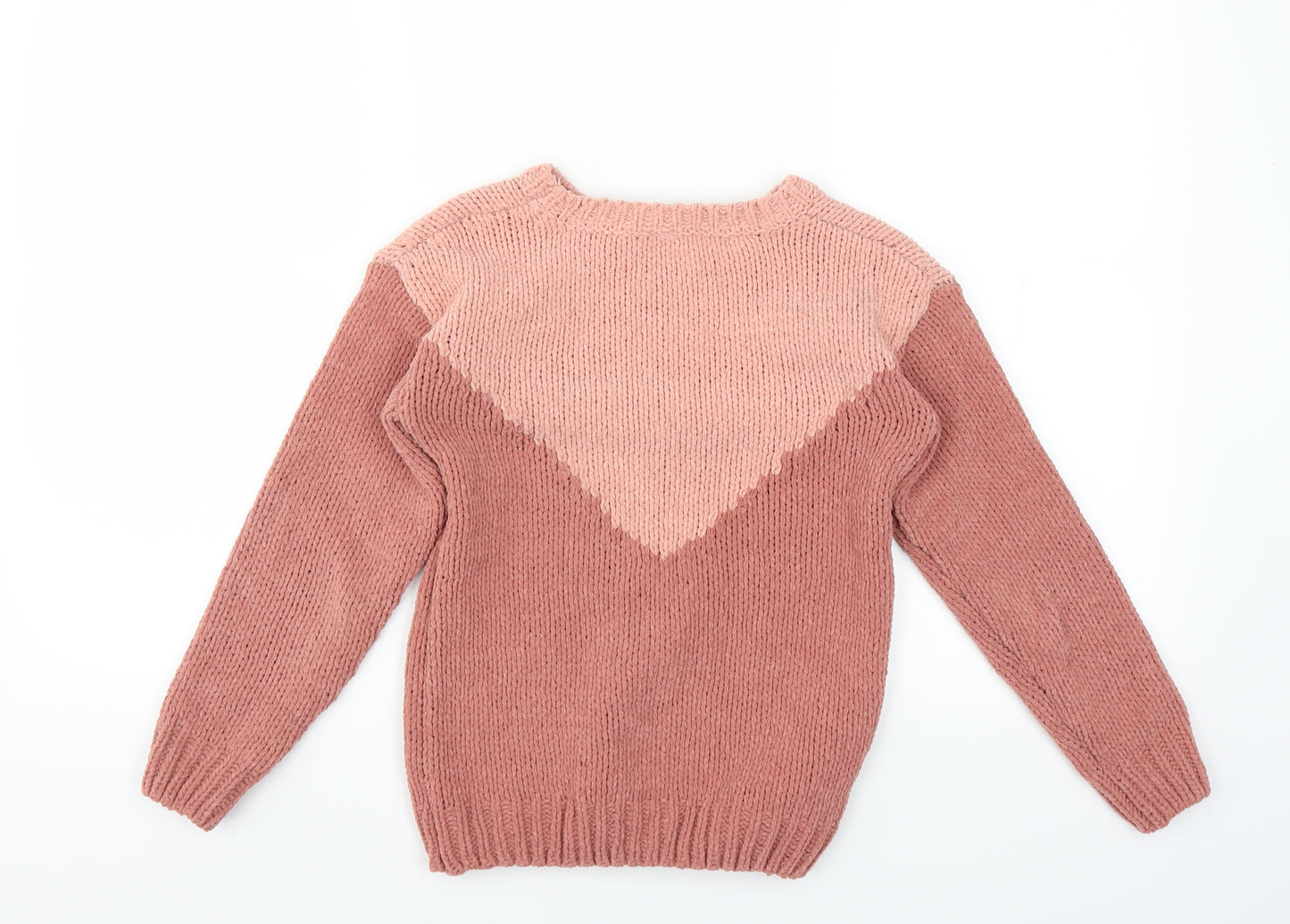 Sainsburys Girls Pink   Pullover Jumper Size 10 Years