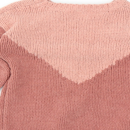 Sainsburys Girls Pink   Pullover Jumper Size 10 Years