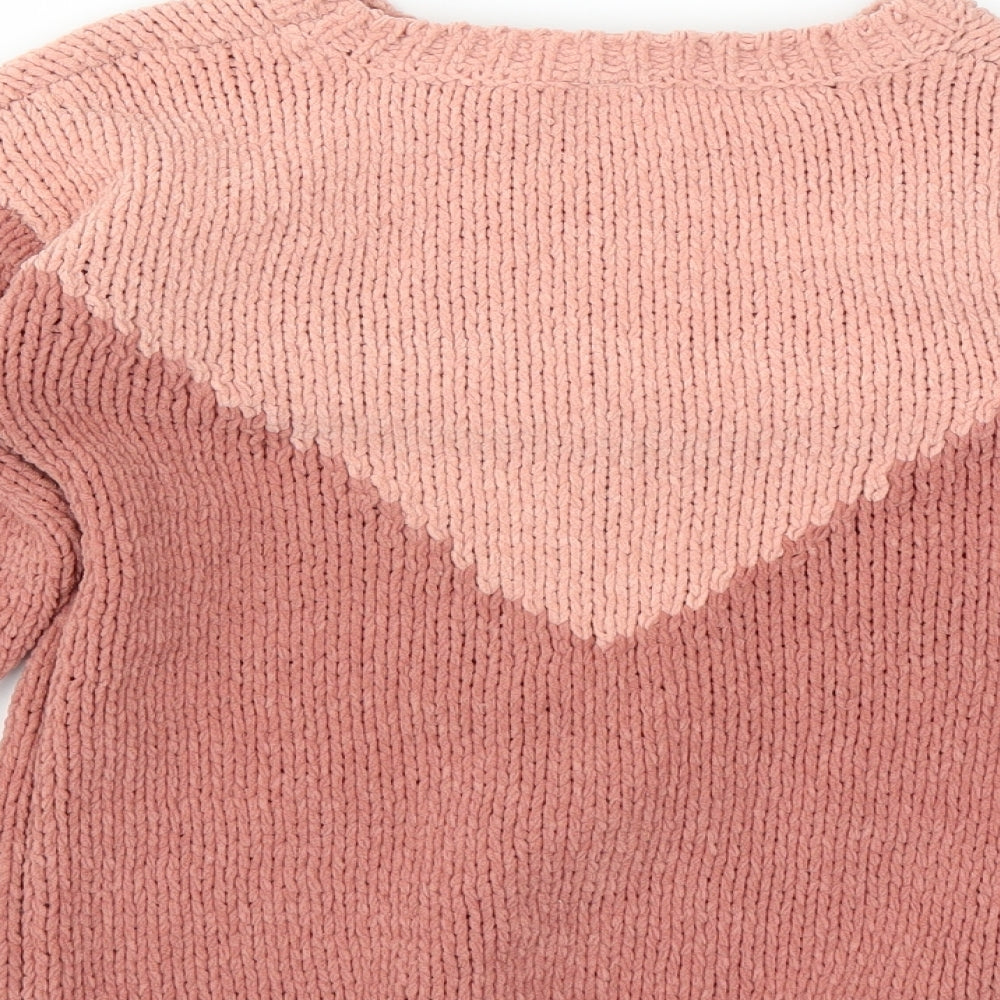 Sainsburys Girls Pink   Pullover Jumper Size 10 Years