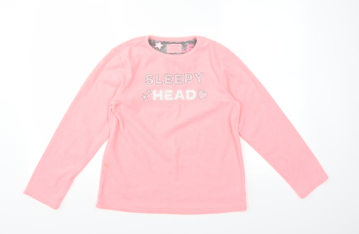 Primark Girls Pink Solid Top Pyjama Top Size 11-12 Years - sleepy head