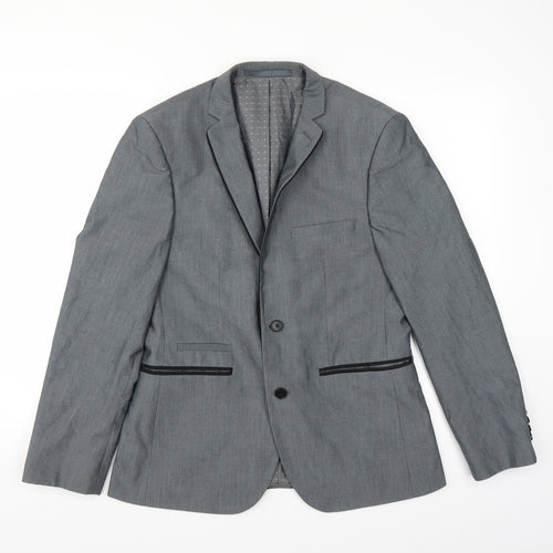 Burton Mens Grey   Jacket Suit Jacket Size 38