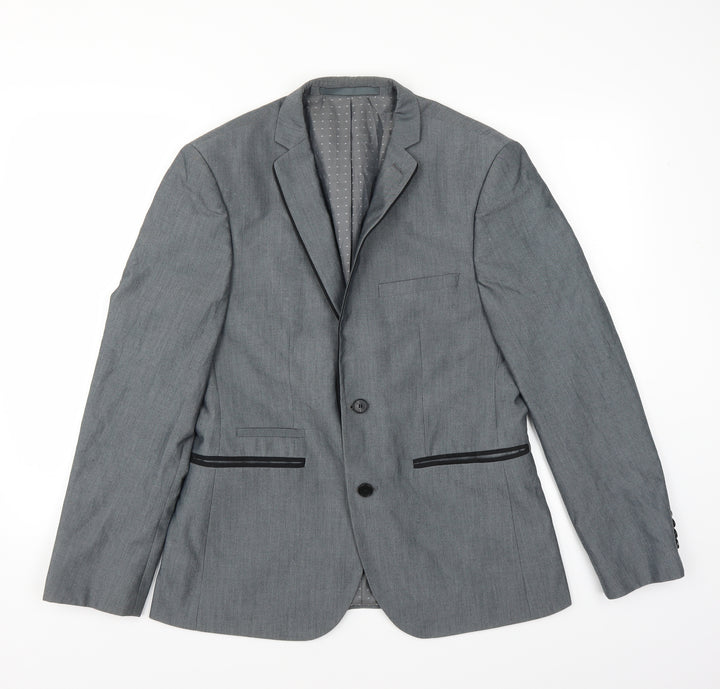 Burton Mens Grey   Jacket Suit Jacket Size 38