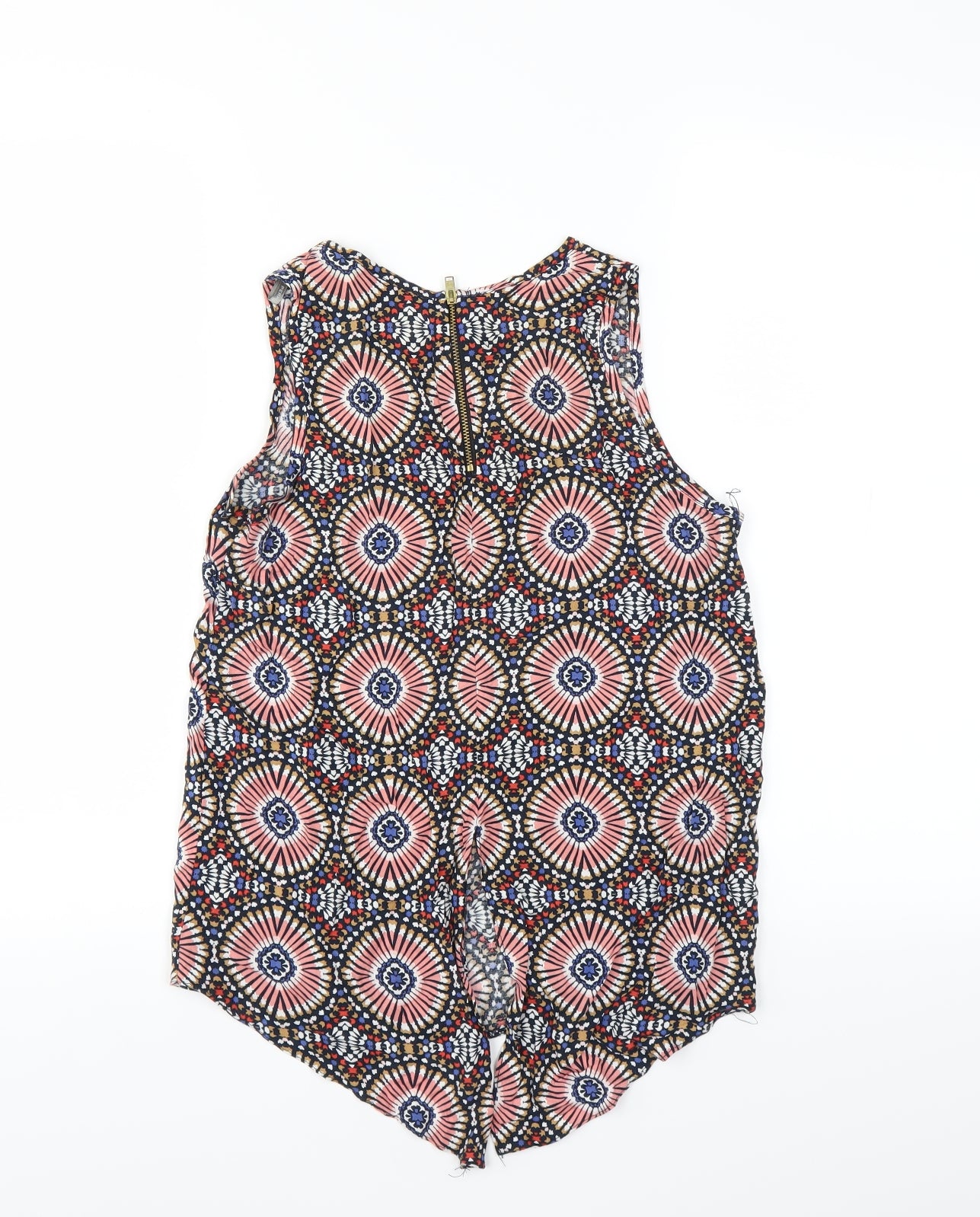 Dorothy Perkins Womens Multicoloured Geometric  Basic Blouse Size 8