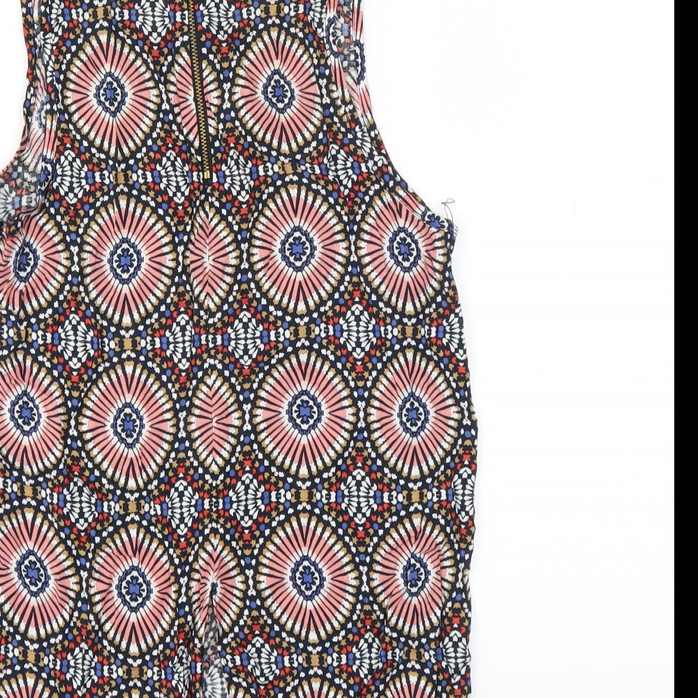 Dorothy Perkins Womens Multicoloured Geometric  Basic Blouse Size 8