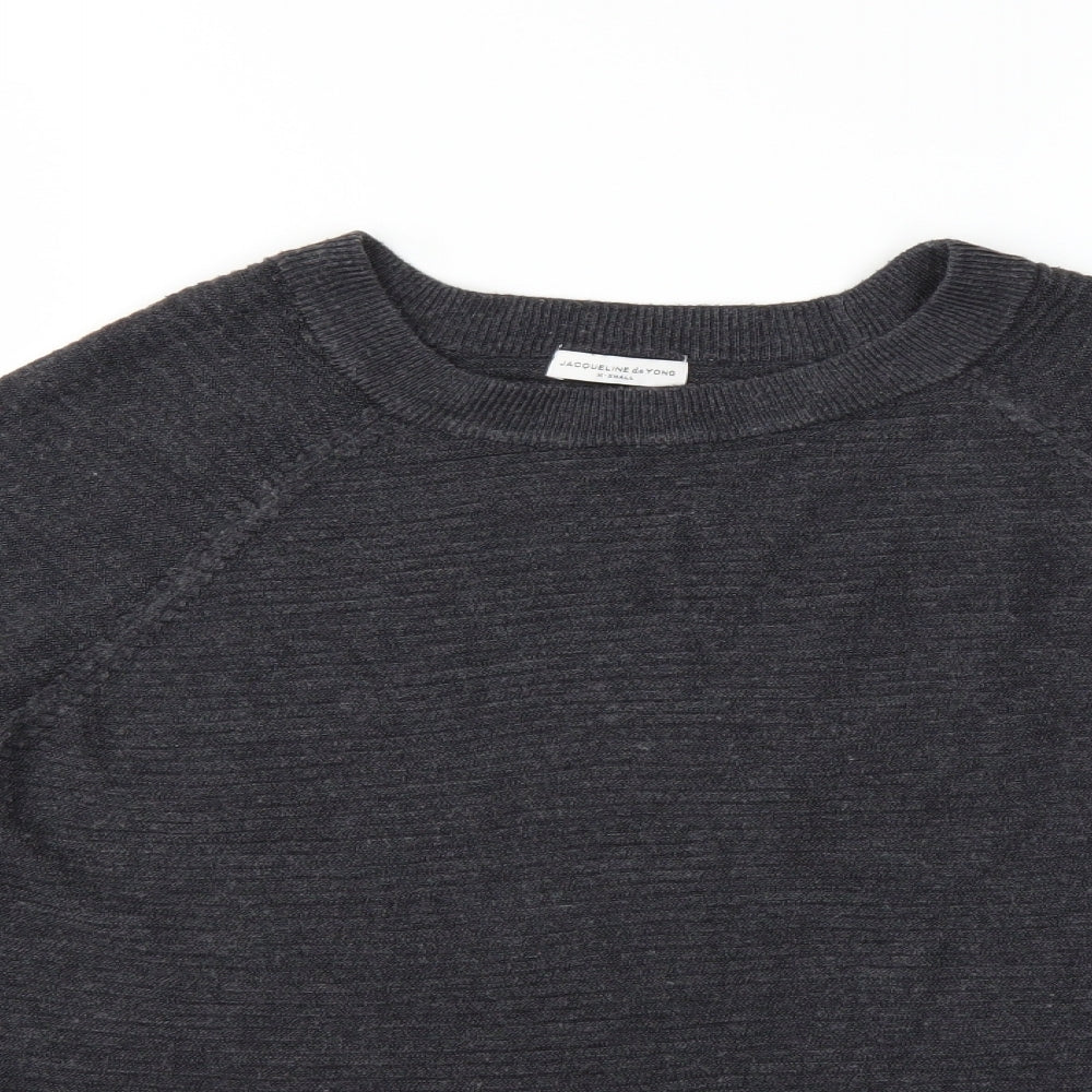 Jaqueline deYong Womens Grey   Pullover Jumper Size XS