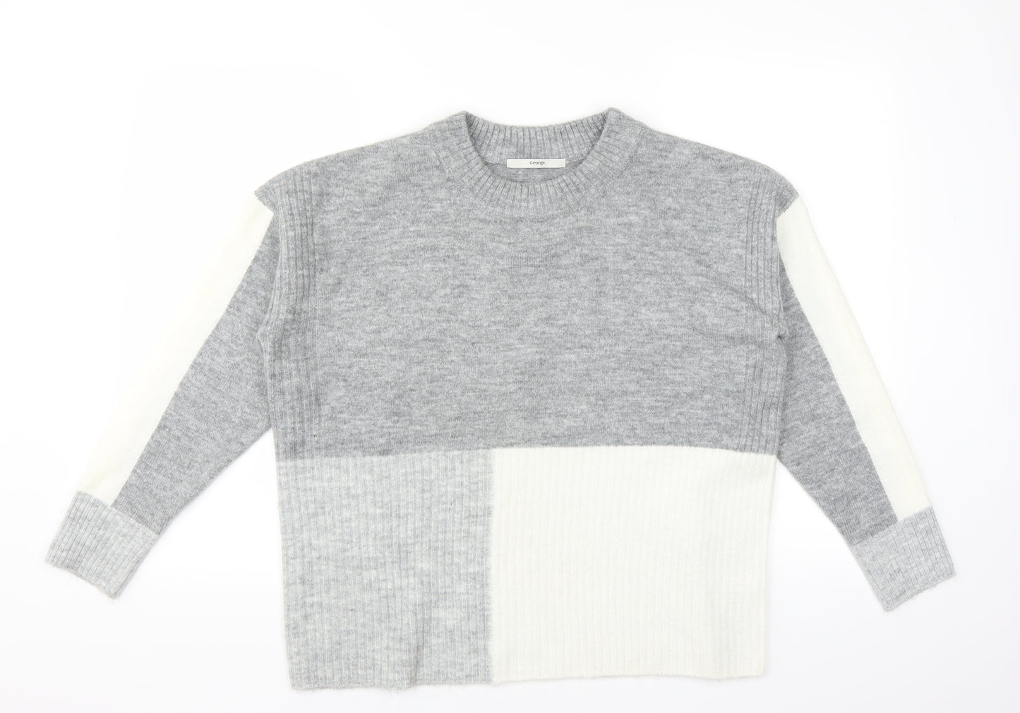 George Womens Grey   Pullover Jumper Size M