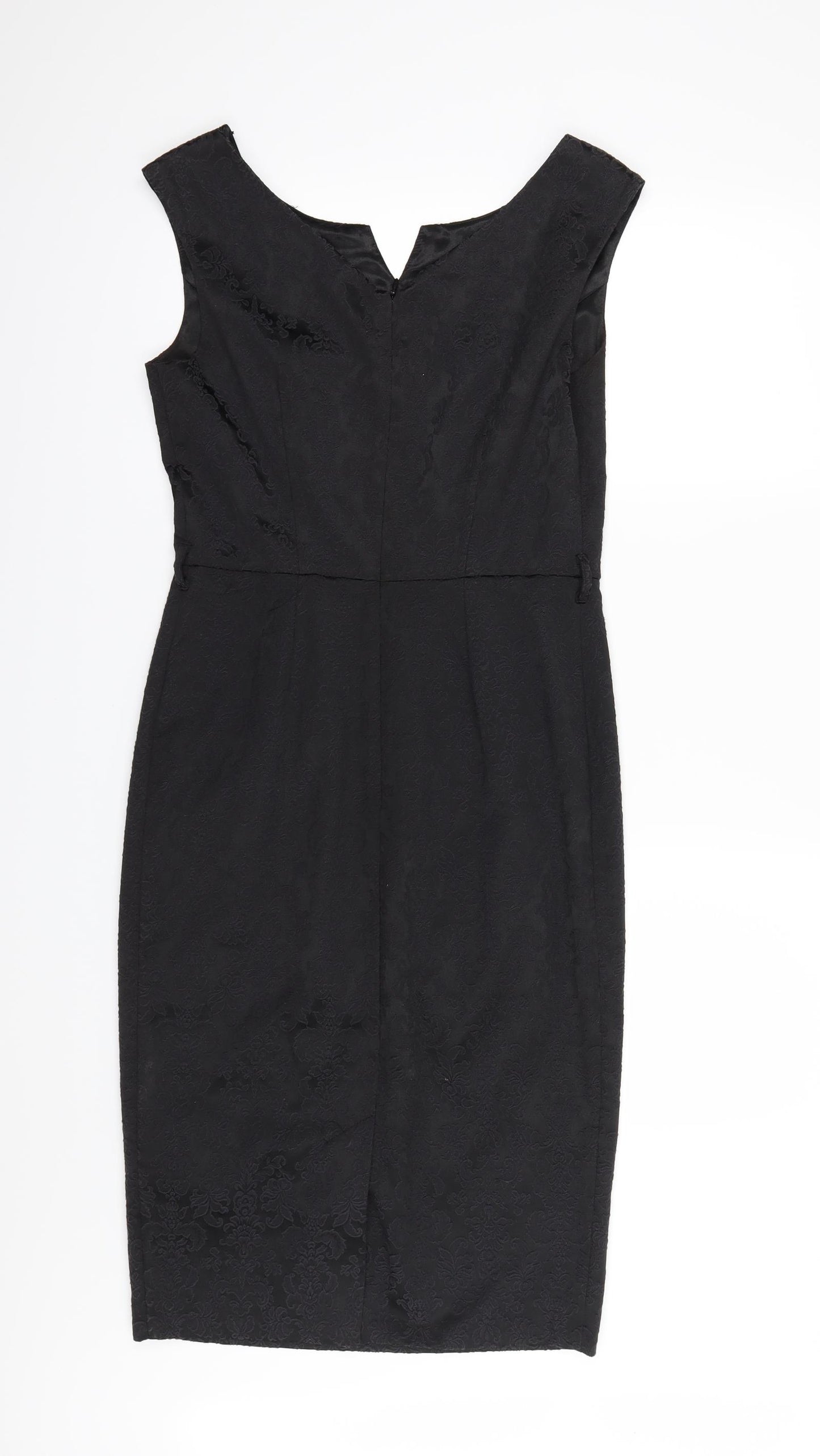 M&Co Womens Black   Pencil Dress  Size 10