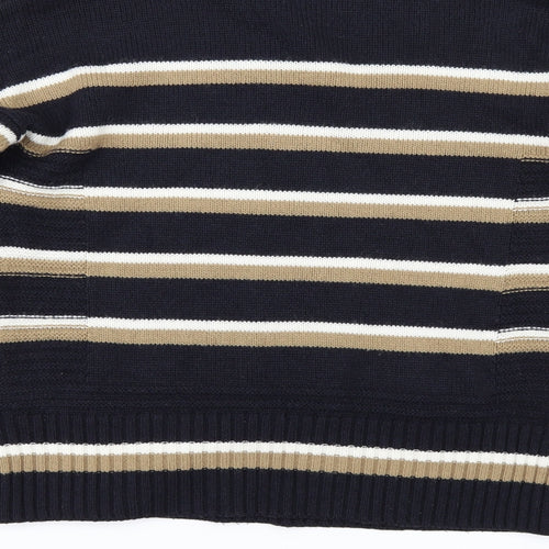 NEXT Womens Blue Striped  Pullover Jumper Size 8
