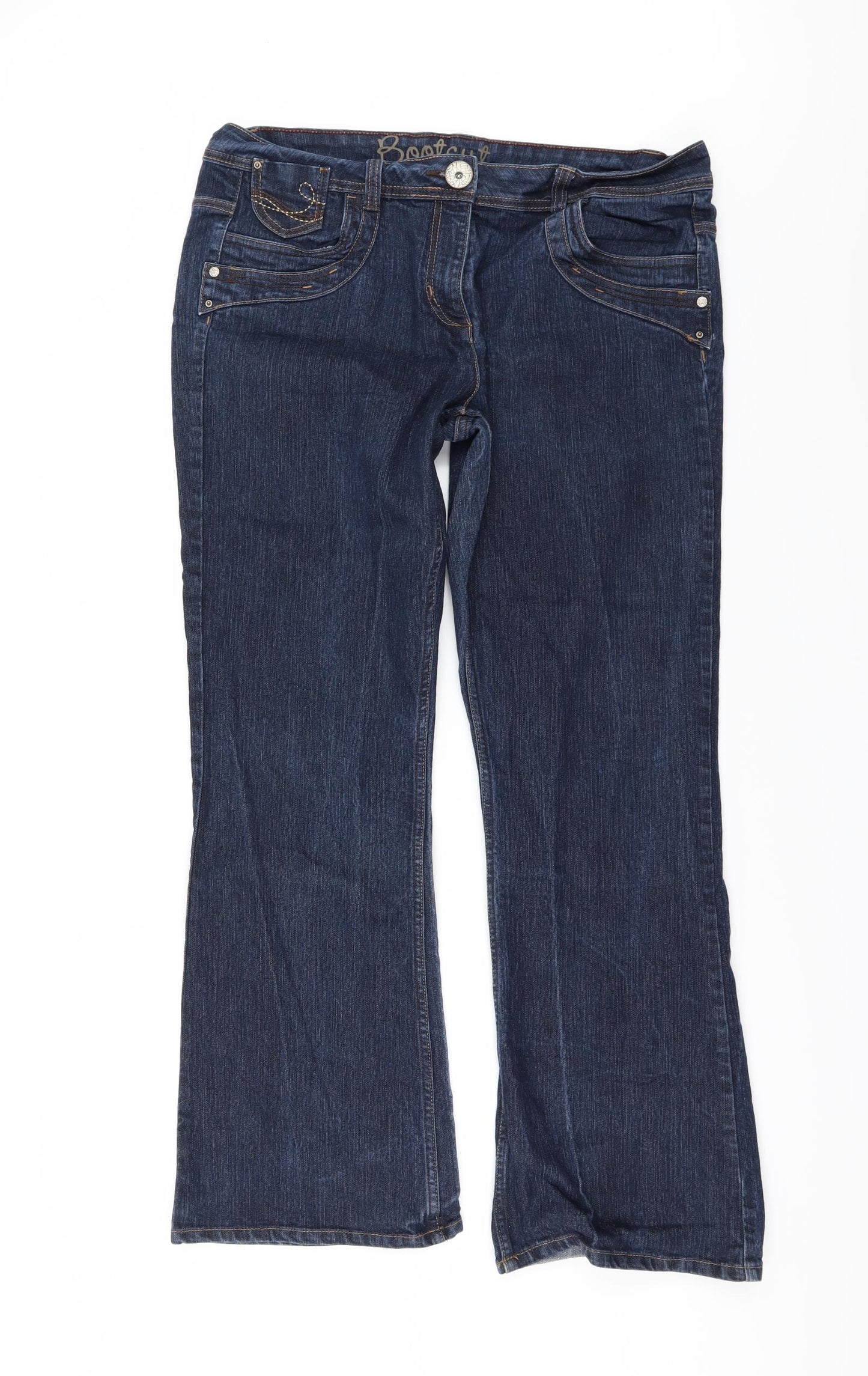 George Womens Blue  Denim Bootcut Jeans Size 18 L31 in