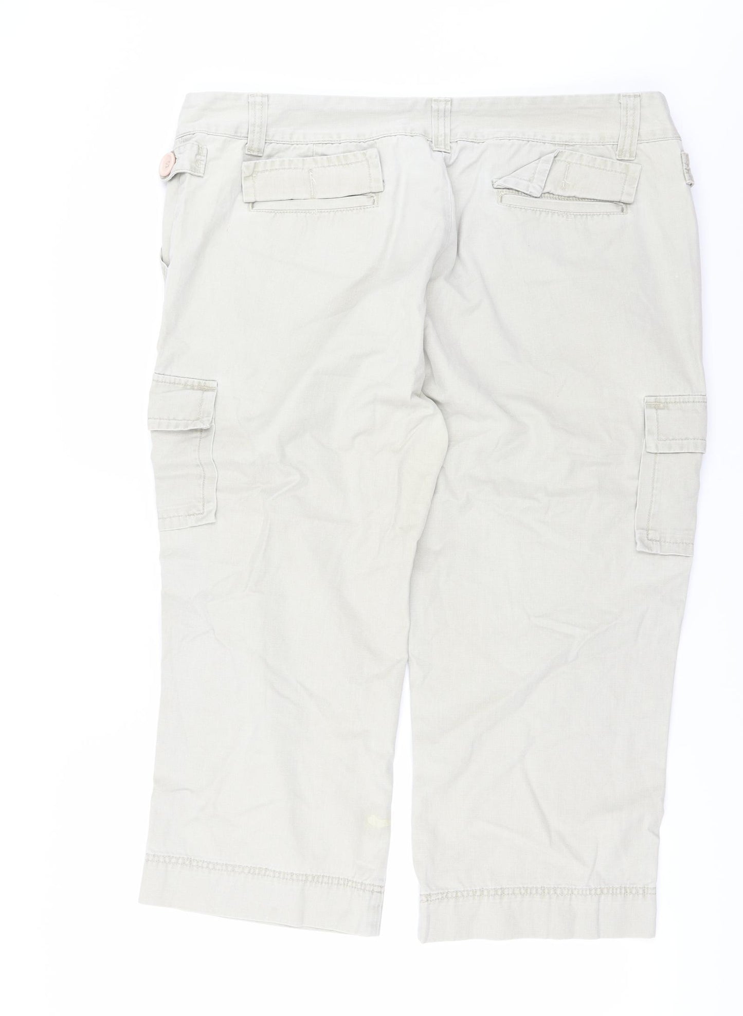 Dorothy Perkins Womens Beige   Cropped Trousers Size 20 L23 in