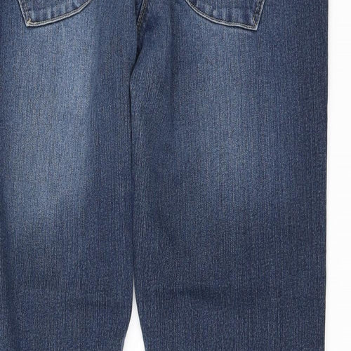 Preworn Womens Blue  Denim Bootcut Jeans Size 16 L30 in