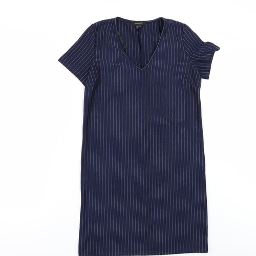 Primark Womens Blue Striped  T-Shirt Dress  Size 4