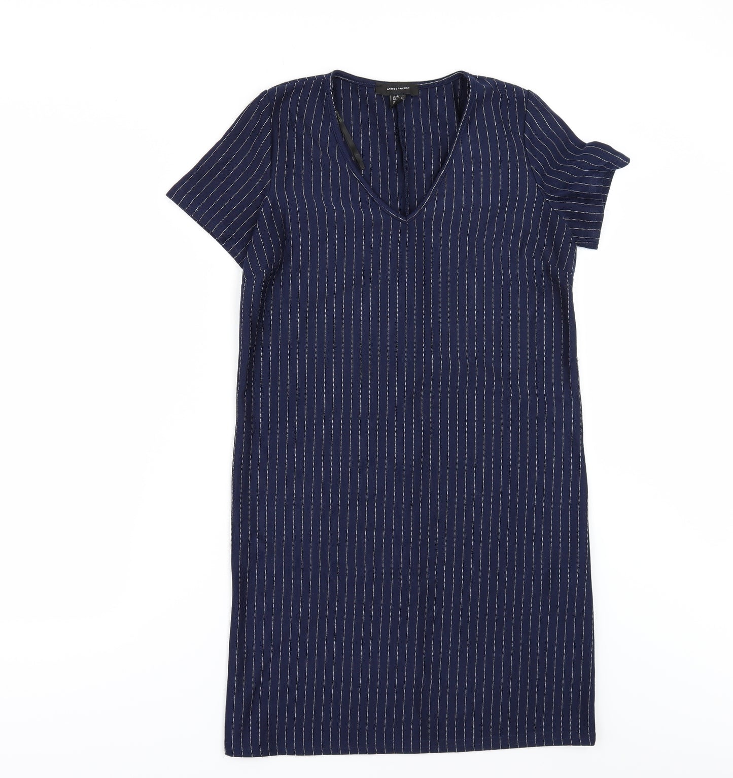 Primark Womens Blue Striped  T-Shirt Dress  Size 4