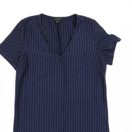 Primark Womens Blue Striped  T-Shirt Dress  Size 4